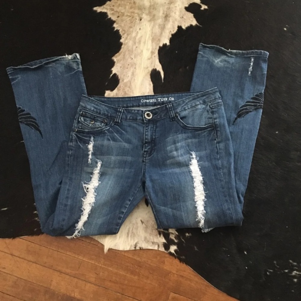 Cowgirl Tuff Dark Angel ~ 34x33